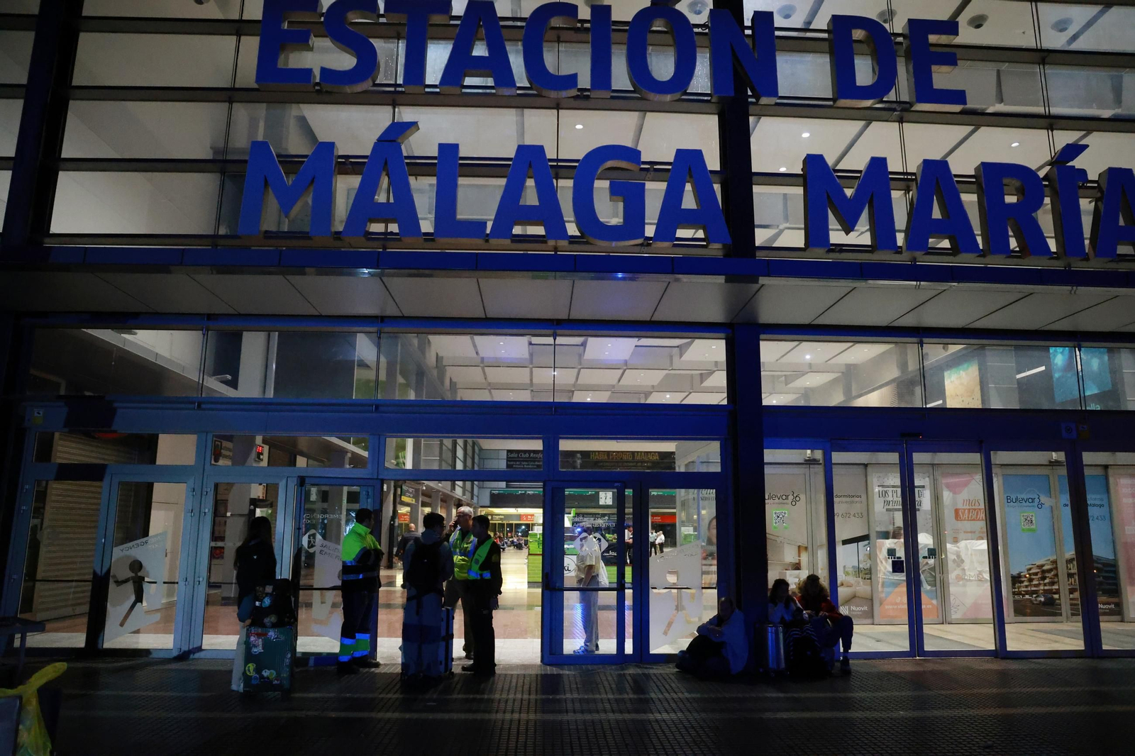Las imágenes del apagón en Málaga