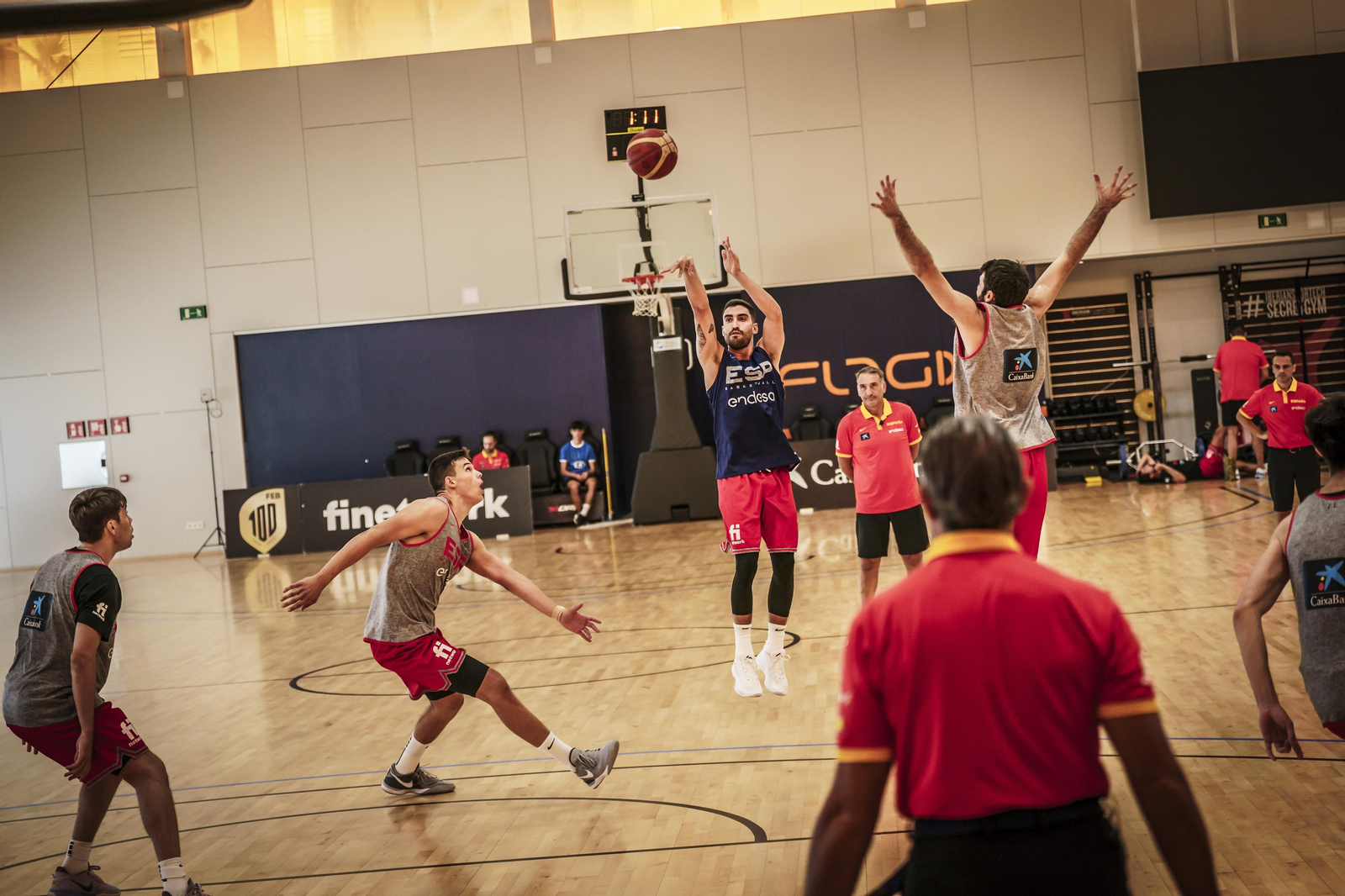 Sesión de la selección española en The Embassy