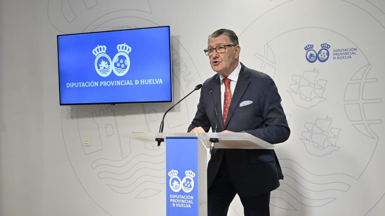 El vicepresidente de la Diputación, José Manuel Zamora, este lunes en rueda de prensa.