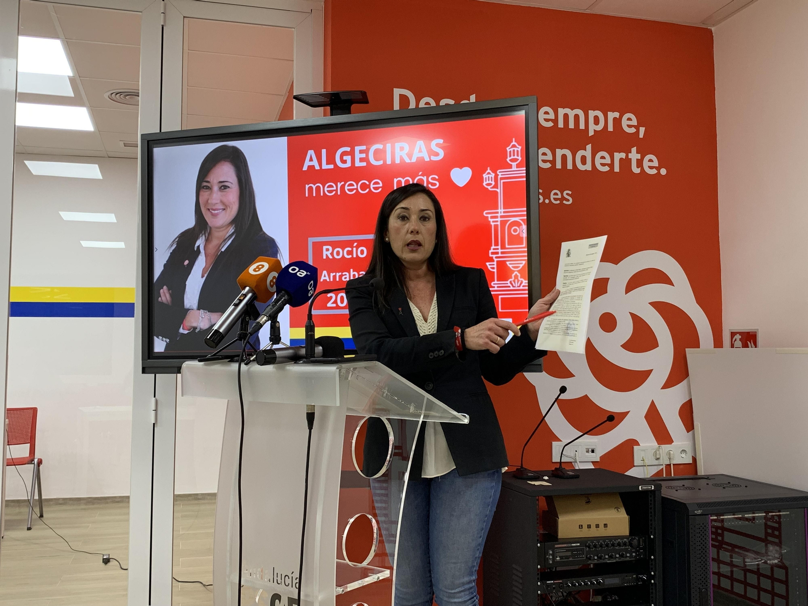 Rocío Arrabal, este lunes.