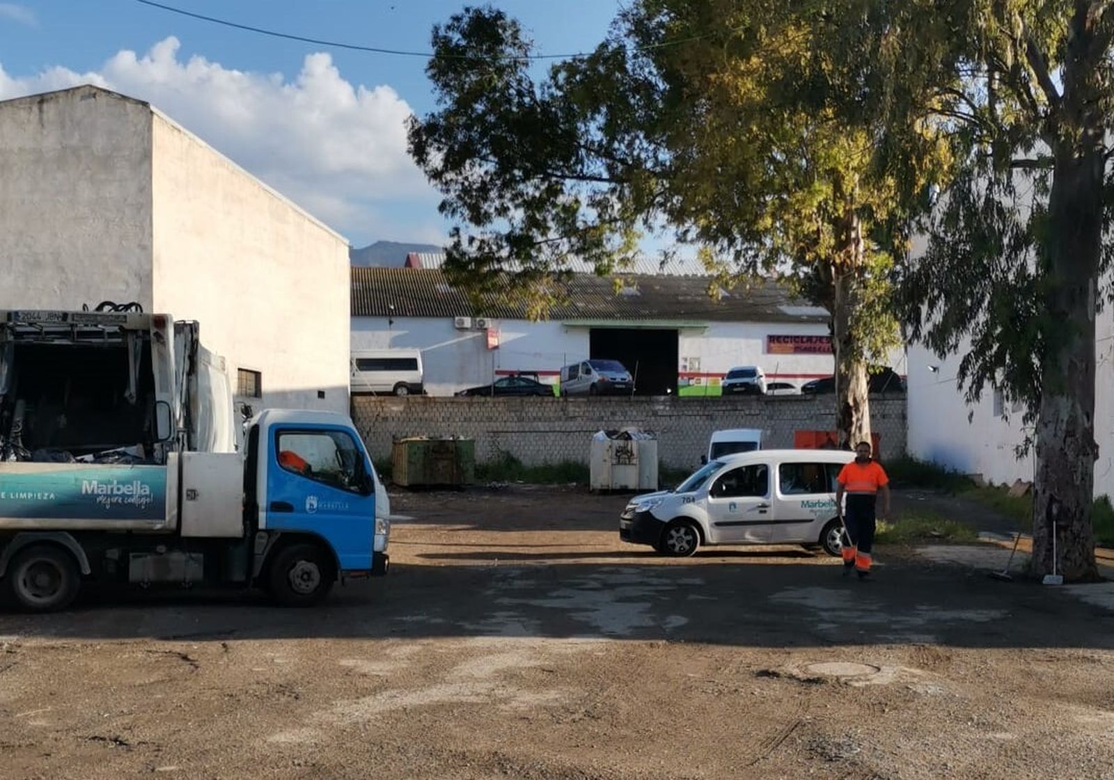 El punto limpio de Marbella, ubicado en el polígono industrial La Ermita.