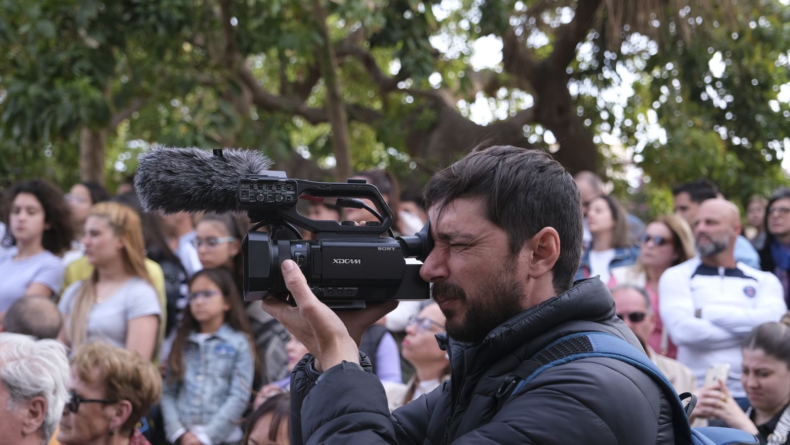 La procesión del Encuentro por las calles de Almería, en imágenes
