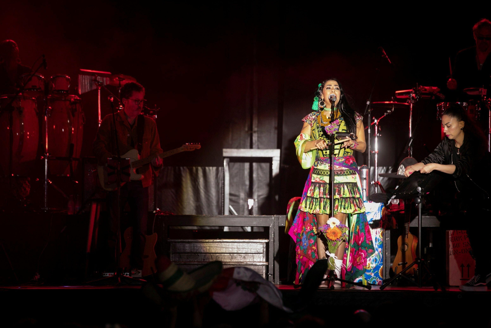 Lila Downs, en un concierto reciente en Las Palmas.