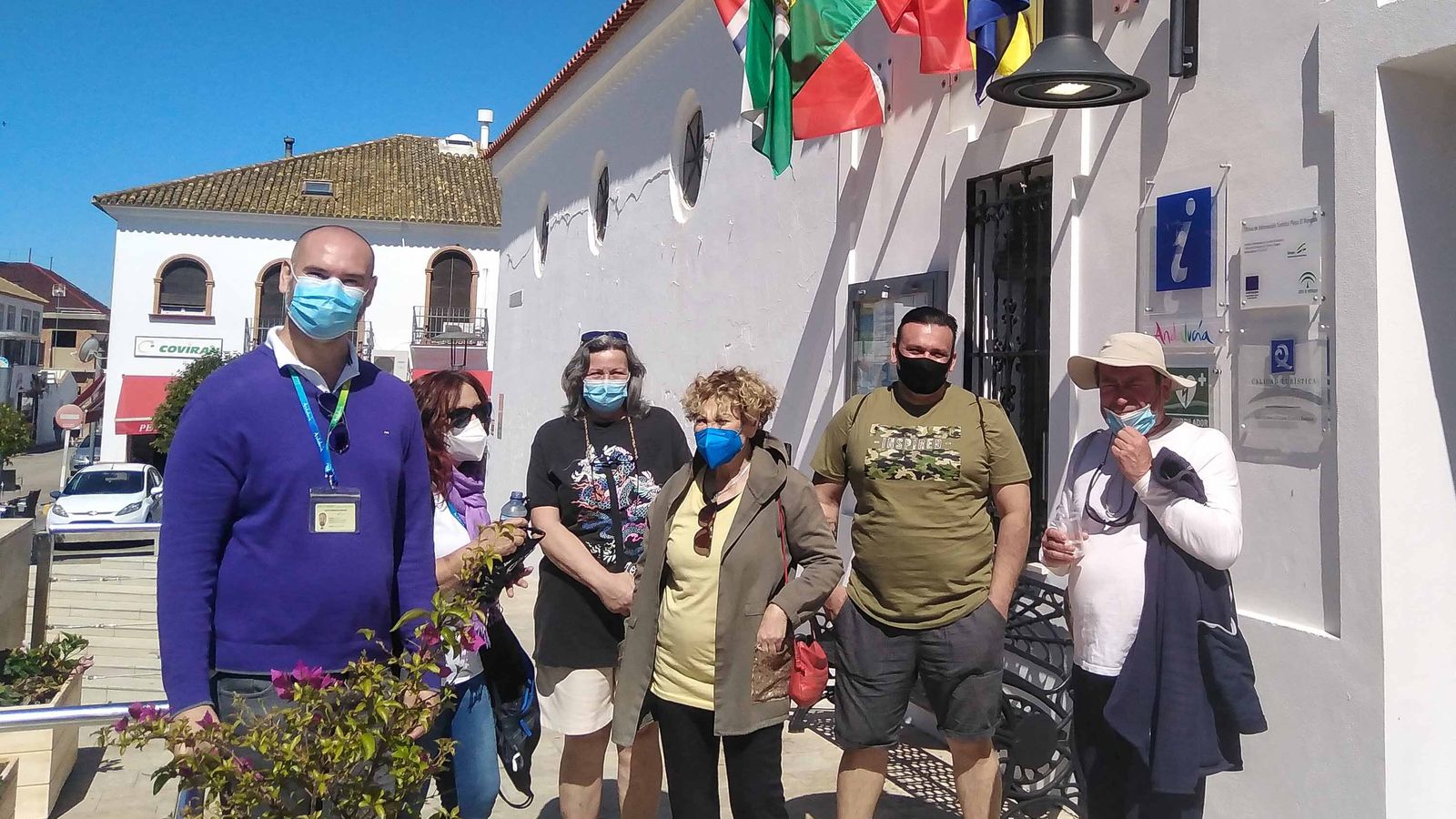 Una de las visitas por el enclave de El Rompido