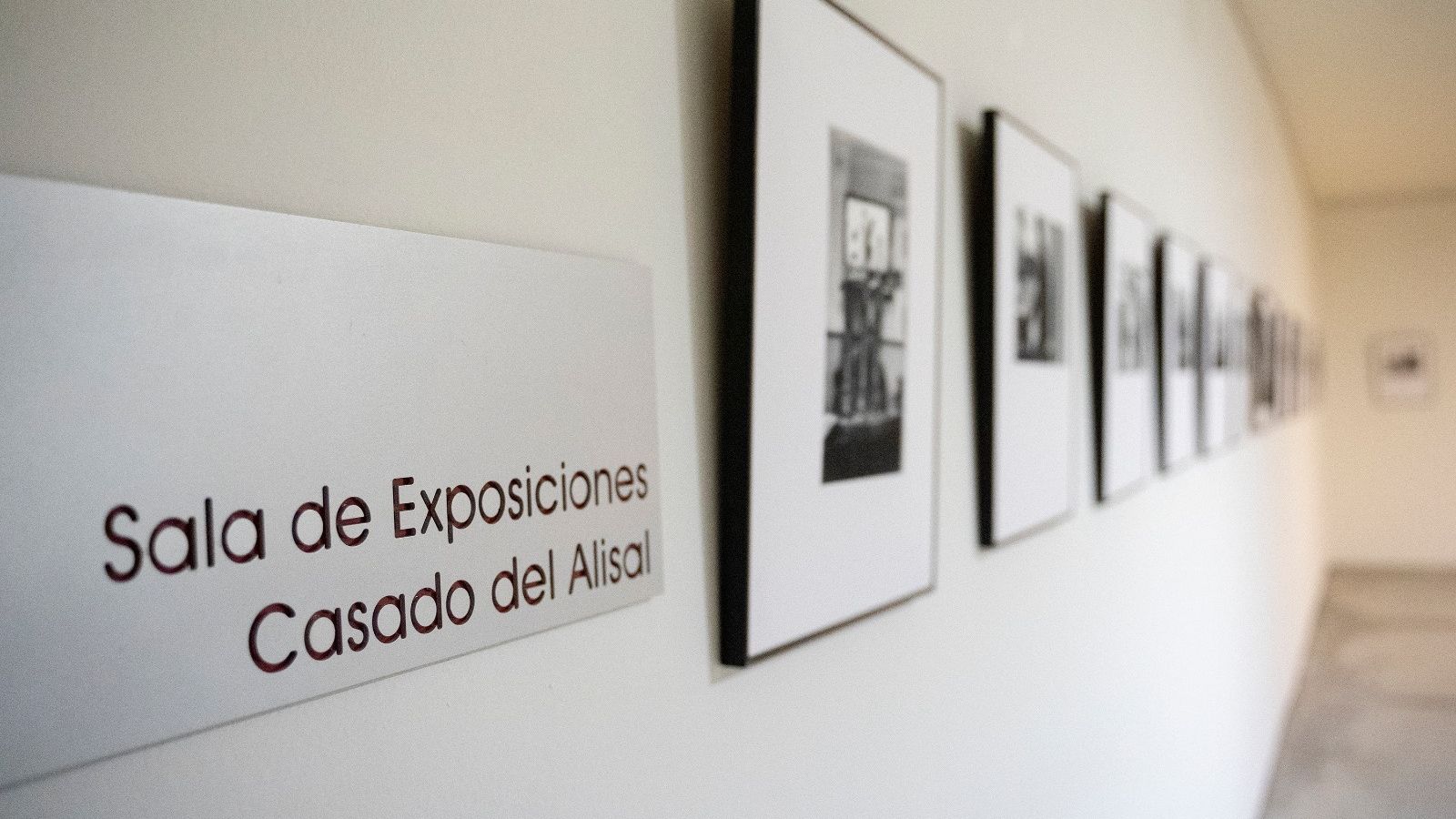 Exopsición 'Baches' en las instalaciones municipales del centro de congresos.