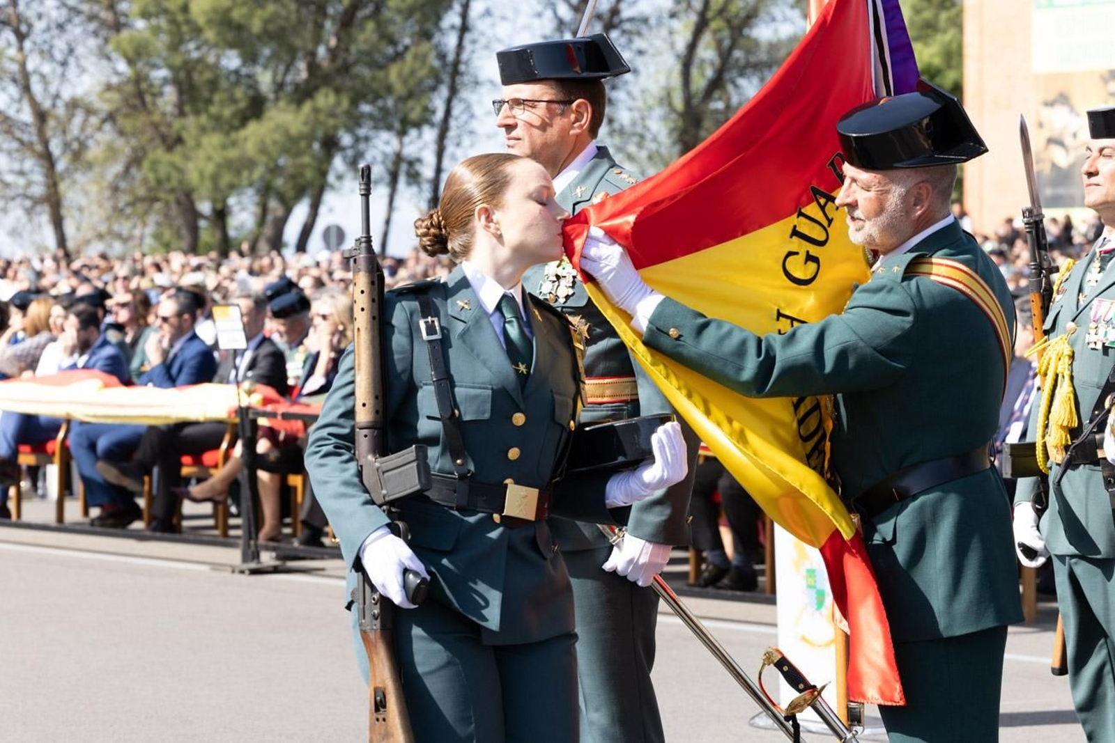 Acto de jura de bandera de la 130ª promoción de guardias civiles de la Academia de Baeza