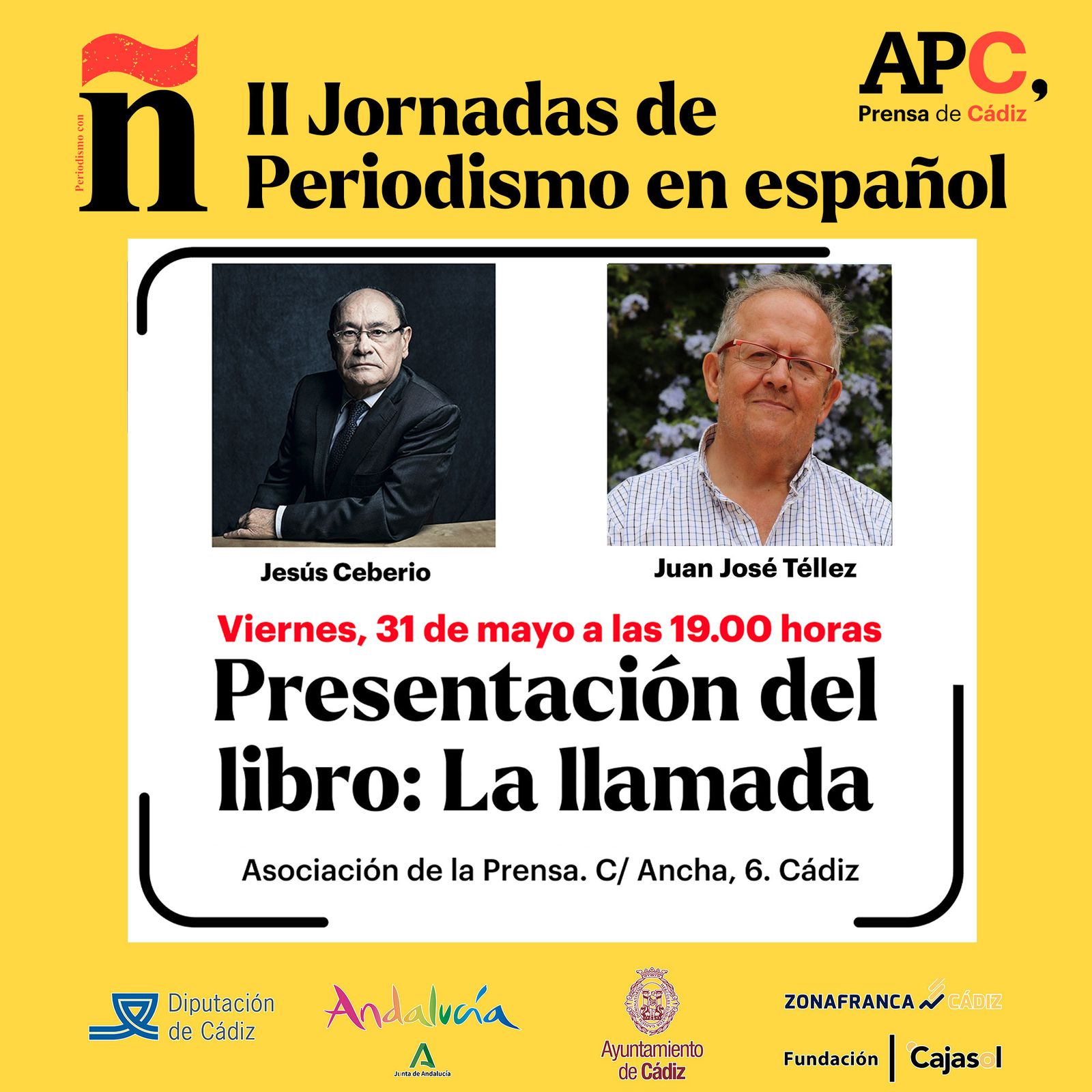 Cartel de la última seisión de ‘Periodismo con Ñ’ de la APC