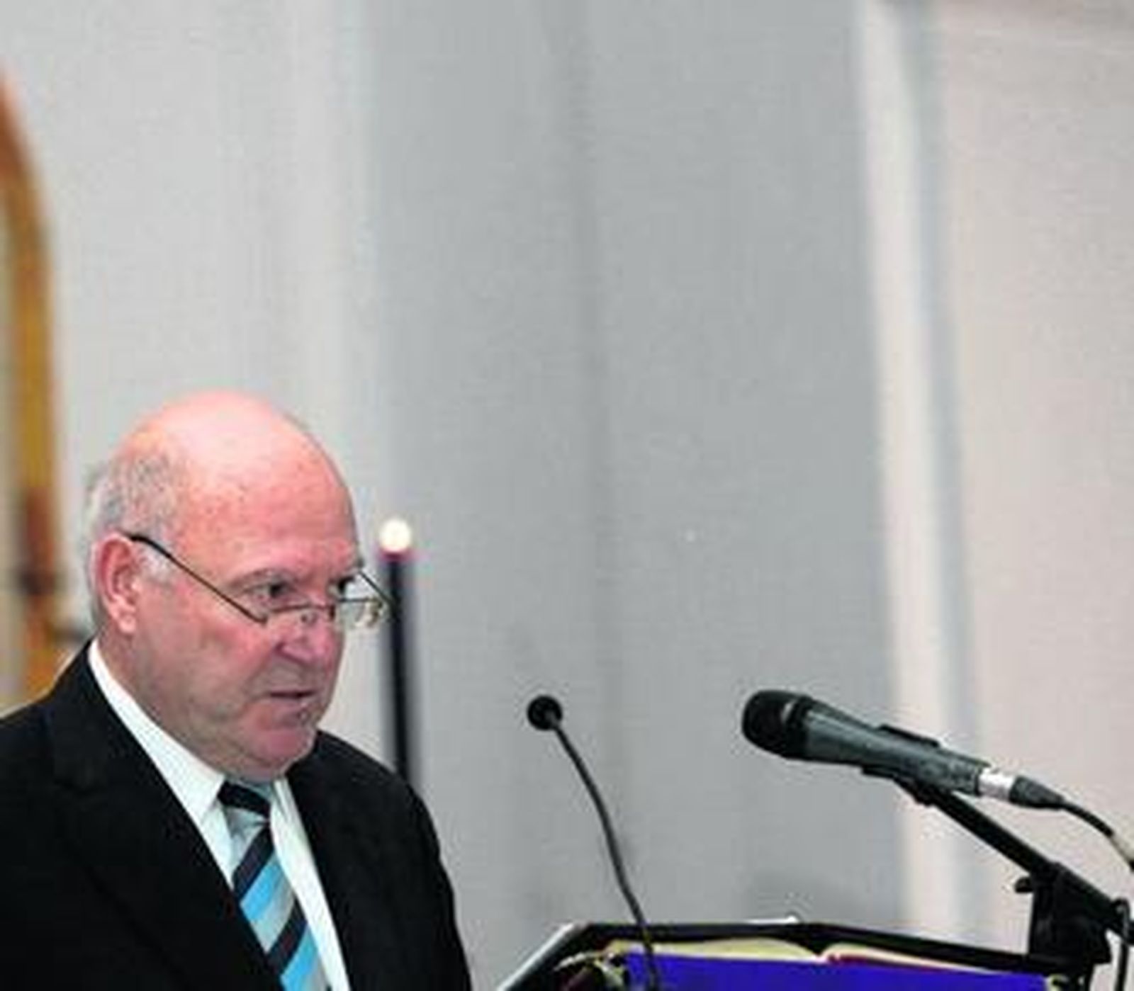 Jesús Gutiérrez, ayer en la iglesia de San Isidro.