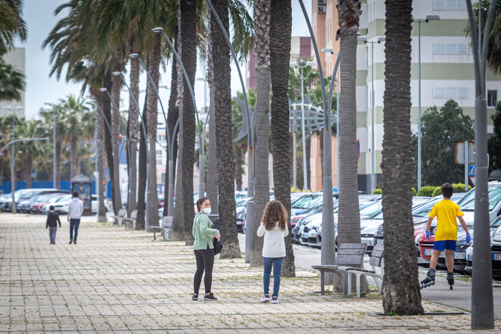 Imagen de la mañana de este lunes en Cádiz.