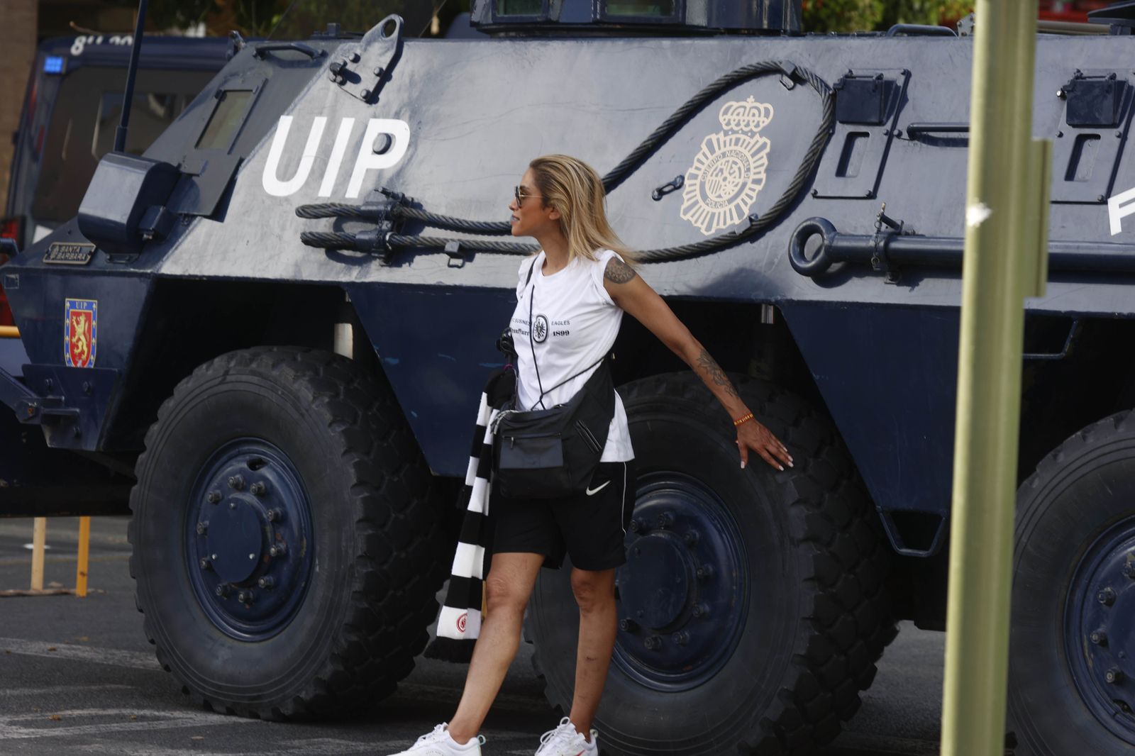 Blindaje policial en los accesos al Sánchez Pizjuan