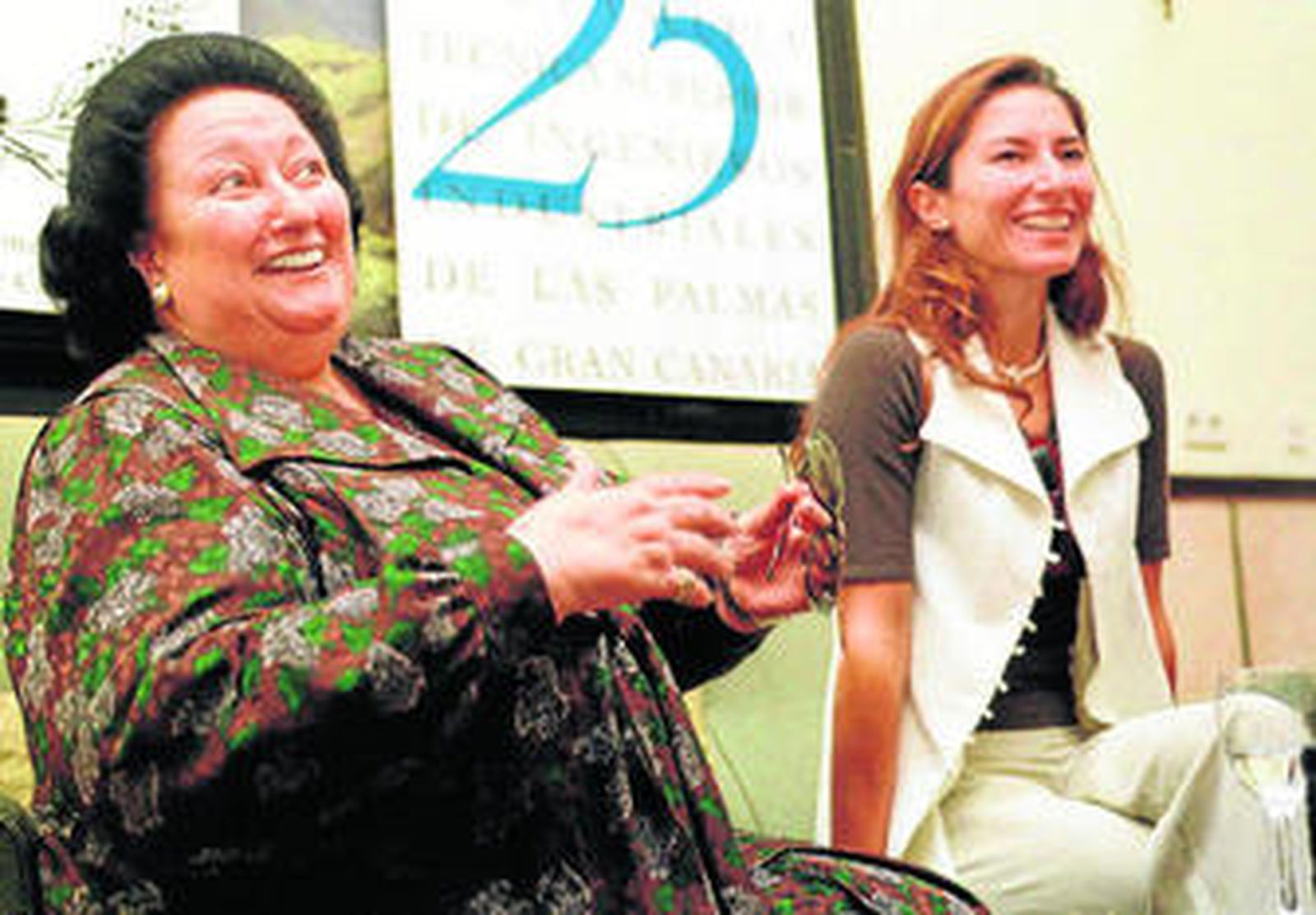Montserrat Caballé y su hija, Montserrat Martí.