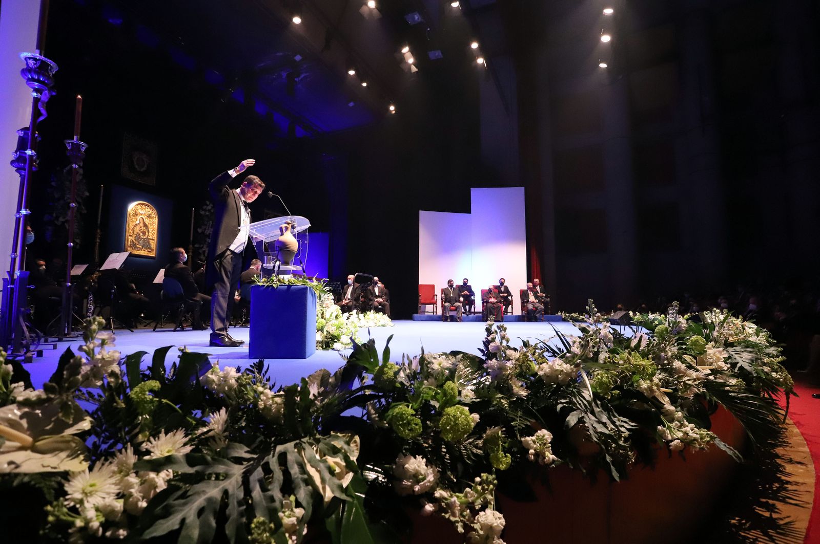 Imágenes del Pregón de la Semana Santa de Huelva 2021 de Eduardo Sugrañes