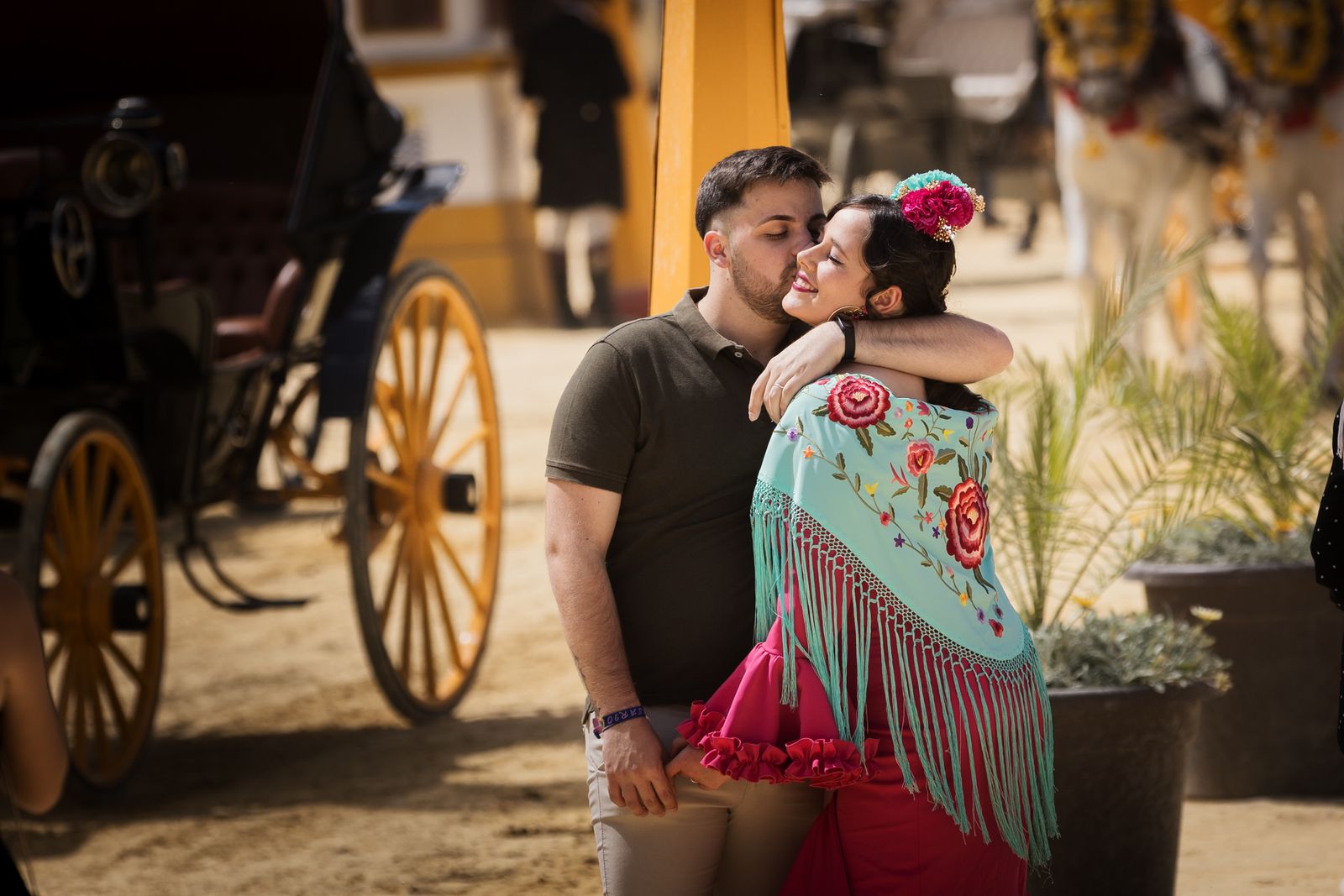 Calor y ambiente en el último día de la Feria de Jerez