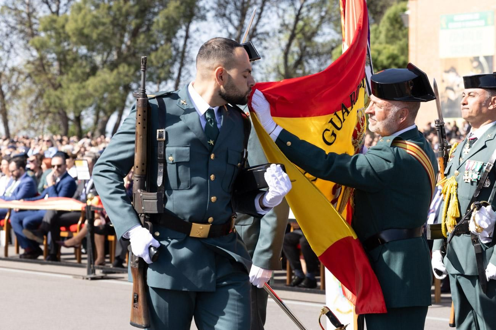 Acto de jura de bandera de la 130ª promoción de guardias civiles de la Academia de Baeza