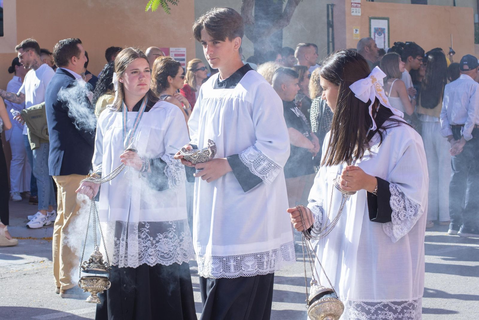 Las fotos de la procesión de María Auxiliadora en La Línea