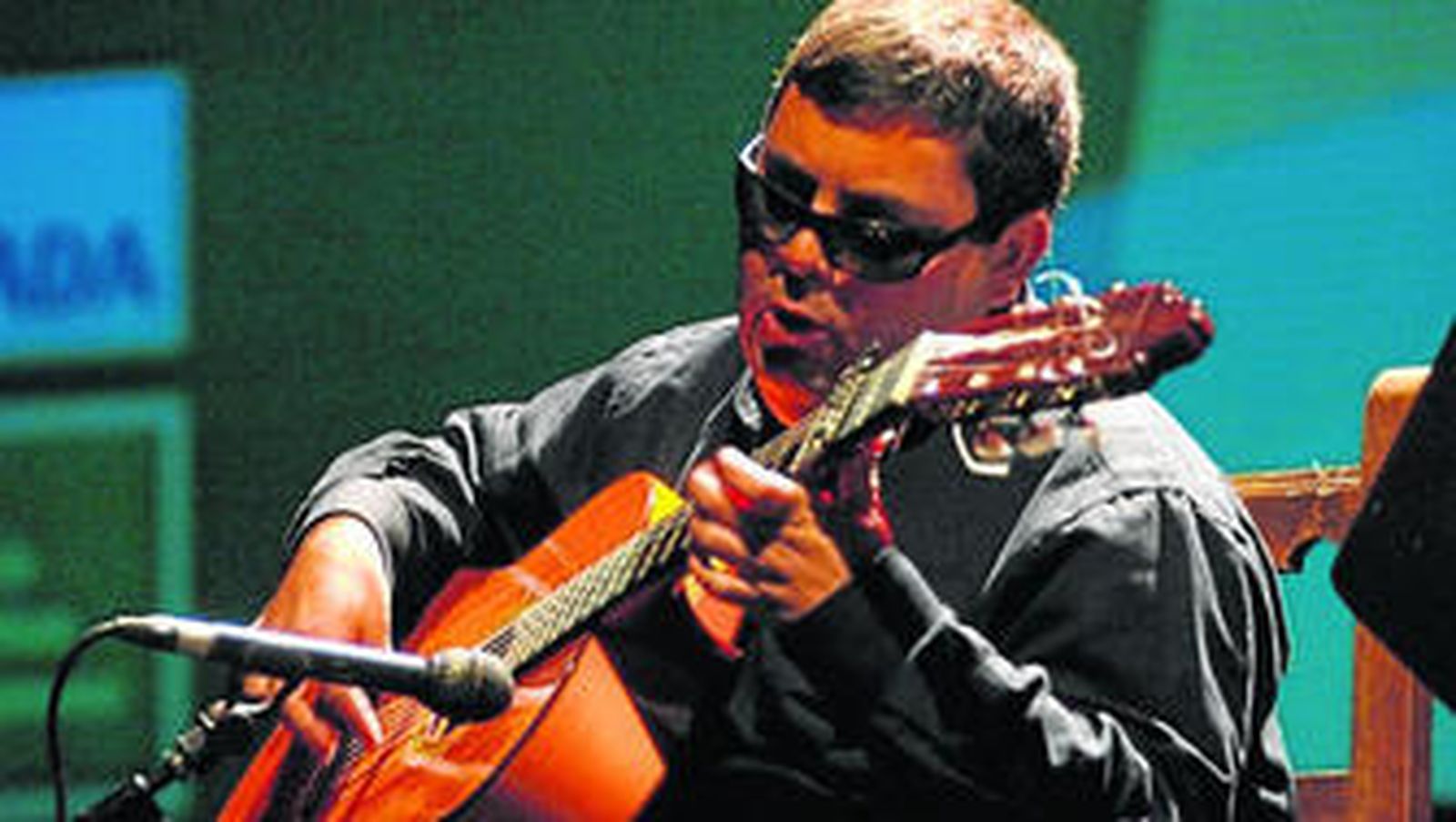 Juan Miguel Ramos el 'Plazoleta', uno de los aspirantes a los premios de música de la ONCE.