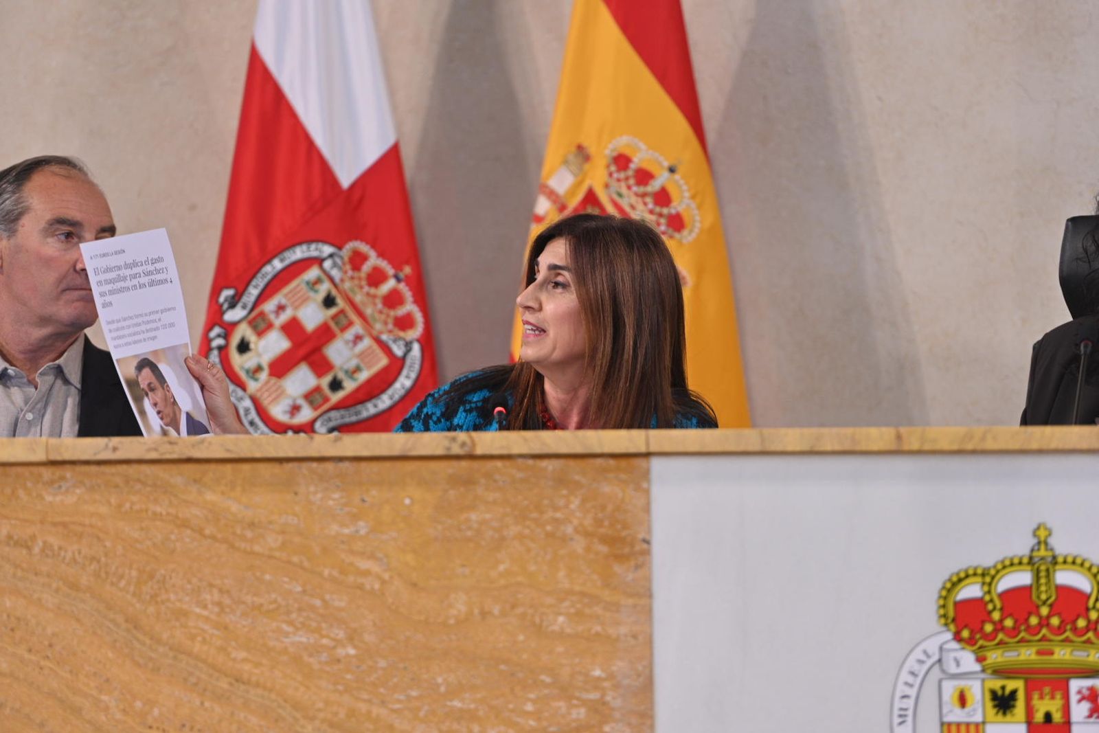 Sacramento Sánchez, en una de sus intervenciones en el Pleno celebrado hoy.