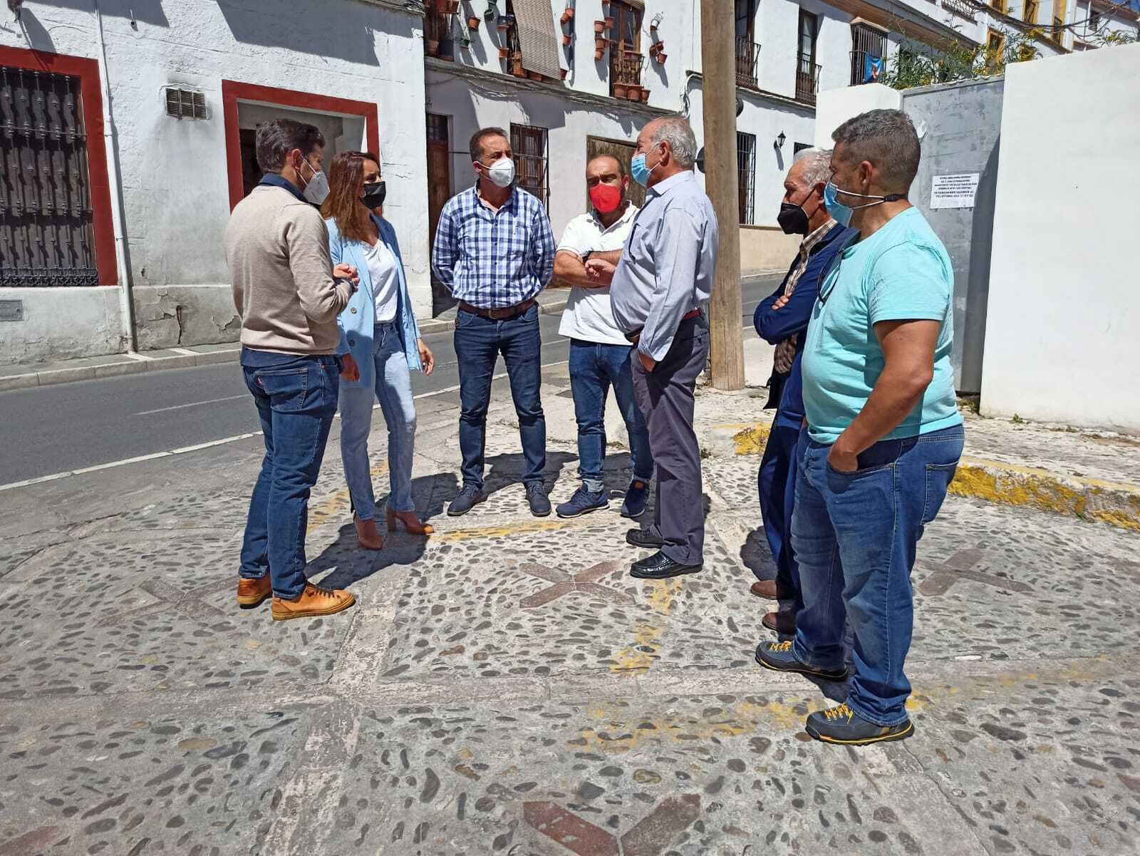 Visita a la zona sobre la que se actuará.