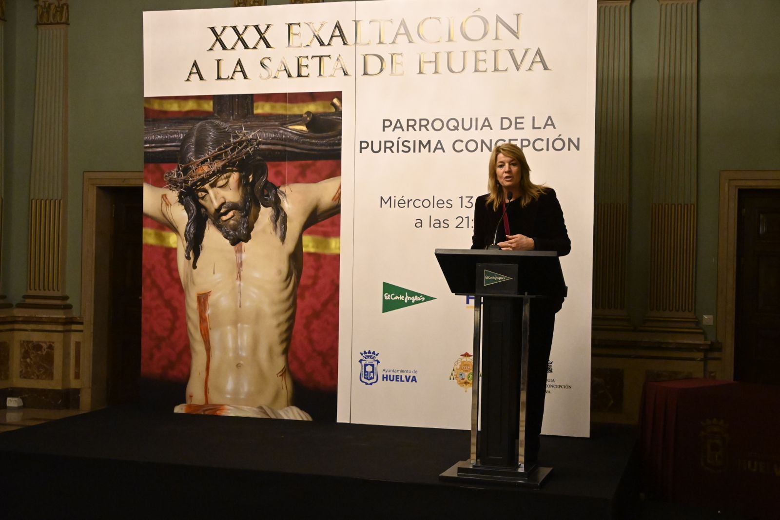 Acto de entrega de recuerdos por la XXX Exaltación a la Saeta de Huelva, en imágenes
