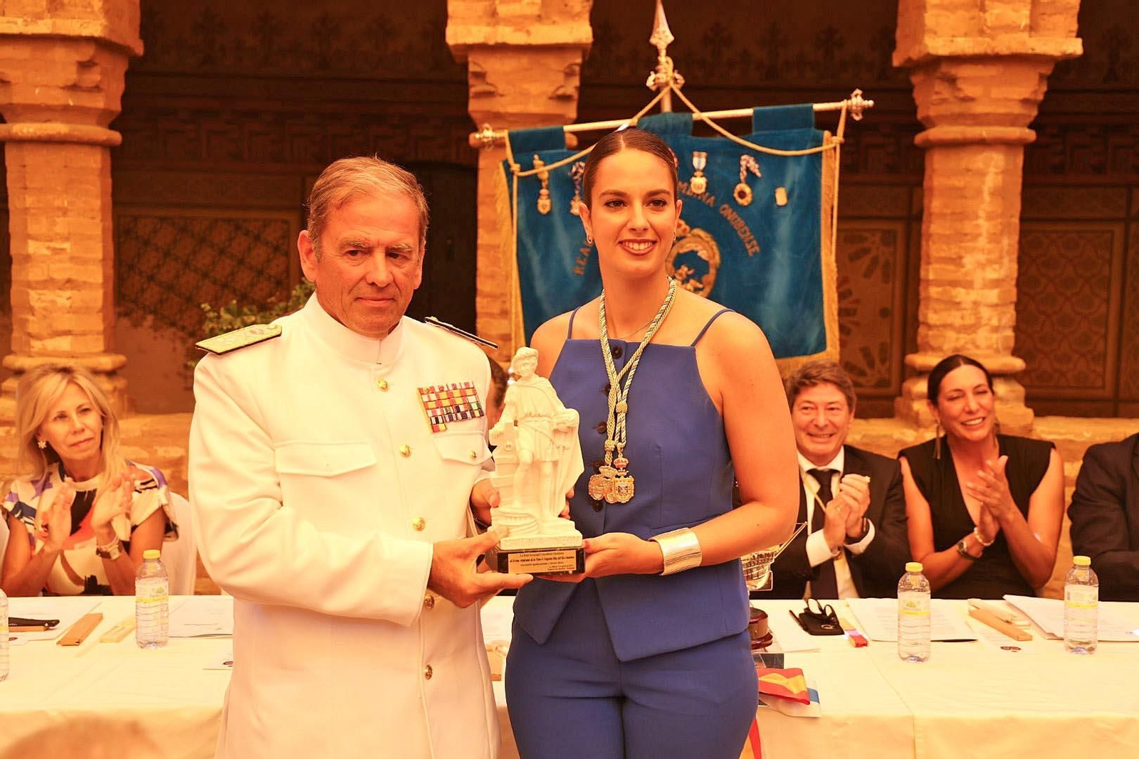 Imágenes del acto institucional de la Real Sociedad Colombina Onubense en el Monasterio de La Rábida