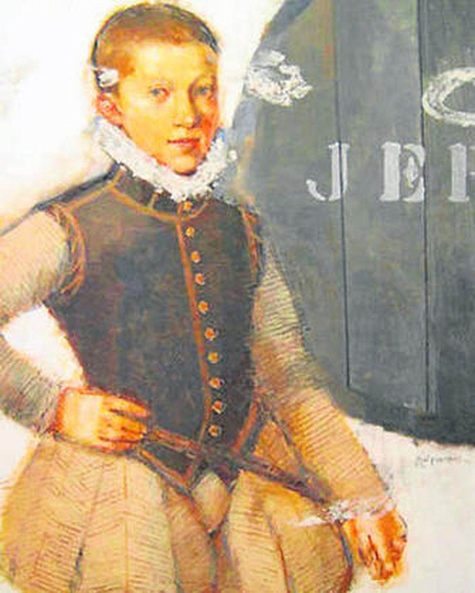 Una de las obras de la muestra de Jesús Jiménez Cabral.