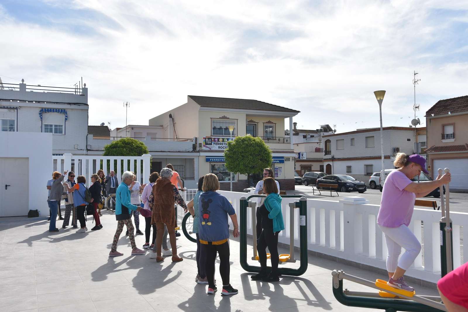 Parque saludable en el Centro de Participación Activa de Punta Umbría.