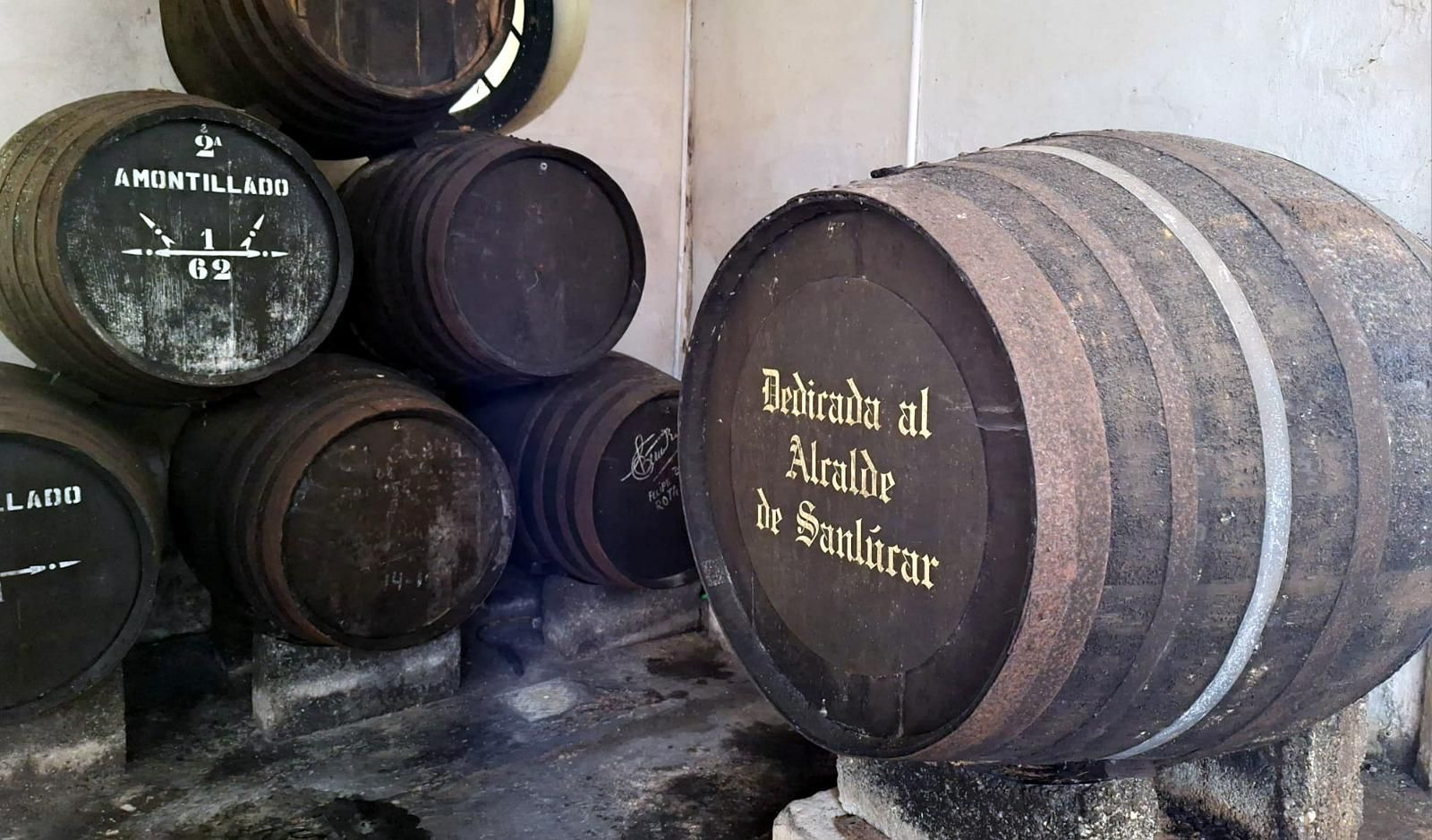 Imagen de la bota única del amontillado Alcalde.