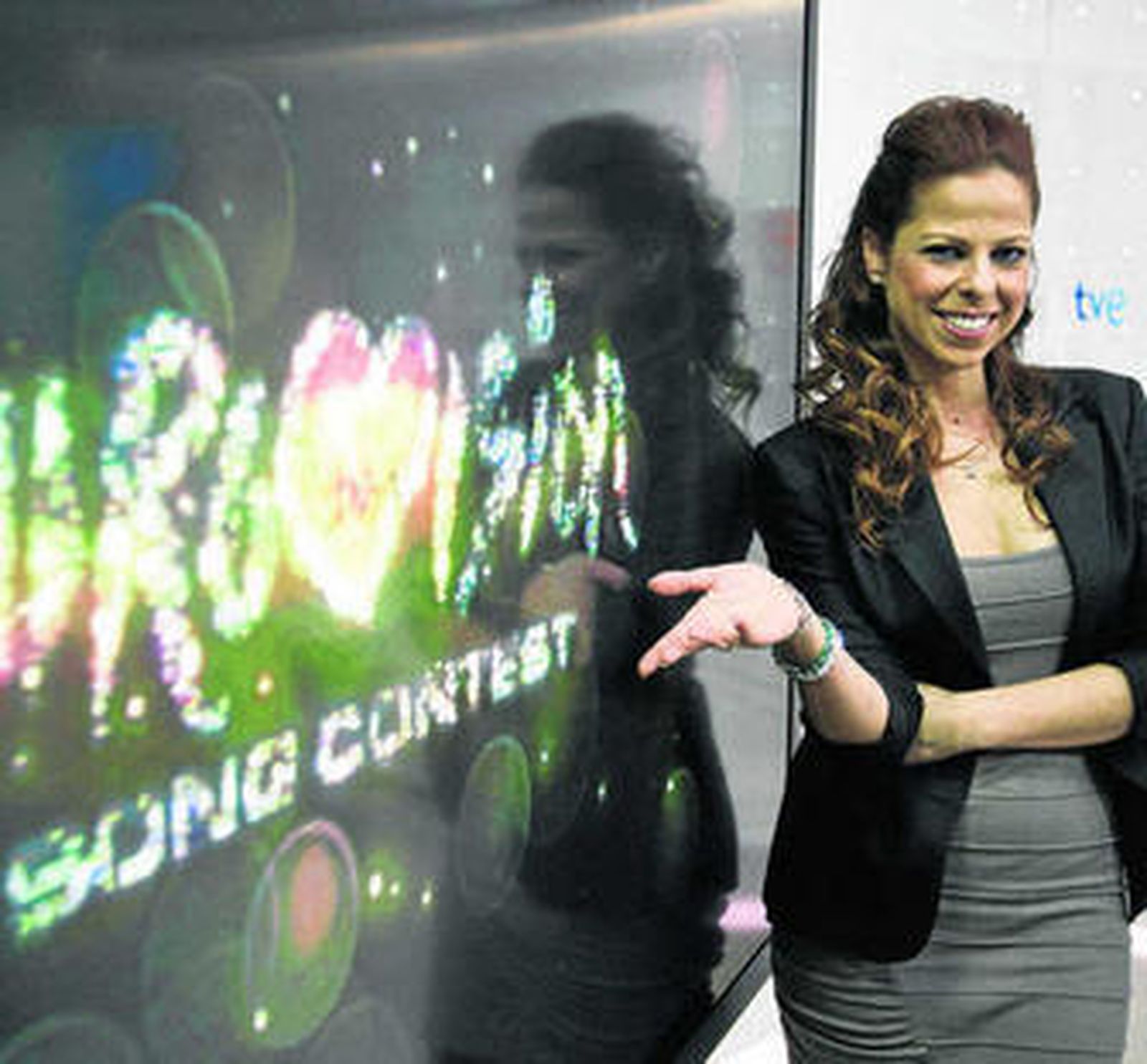 Pastora Soler en su anuncio como representante eurovisiva de 2012.
