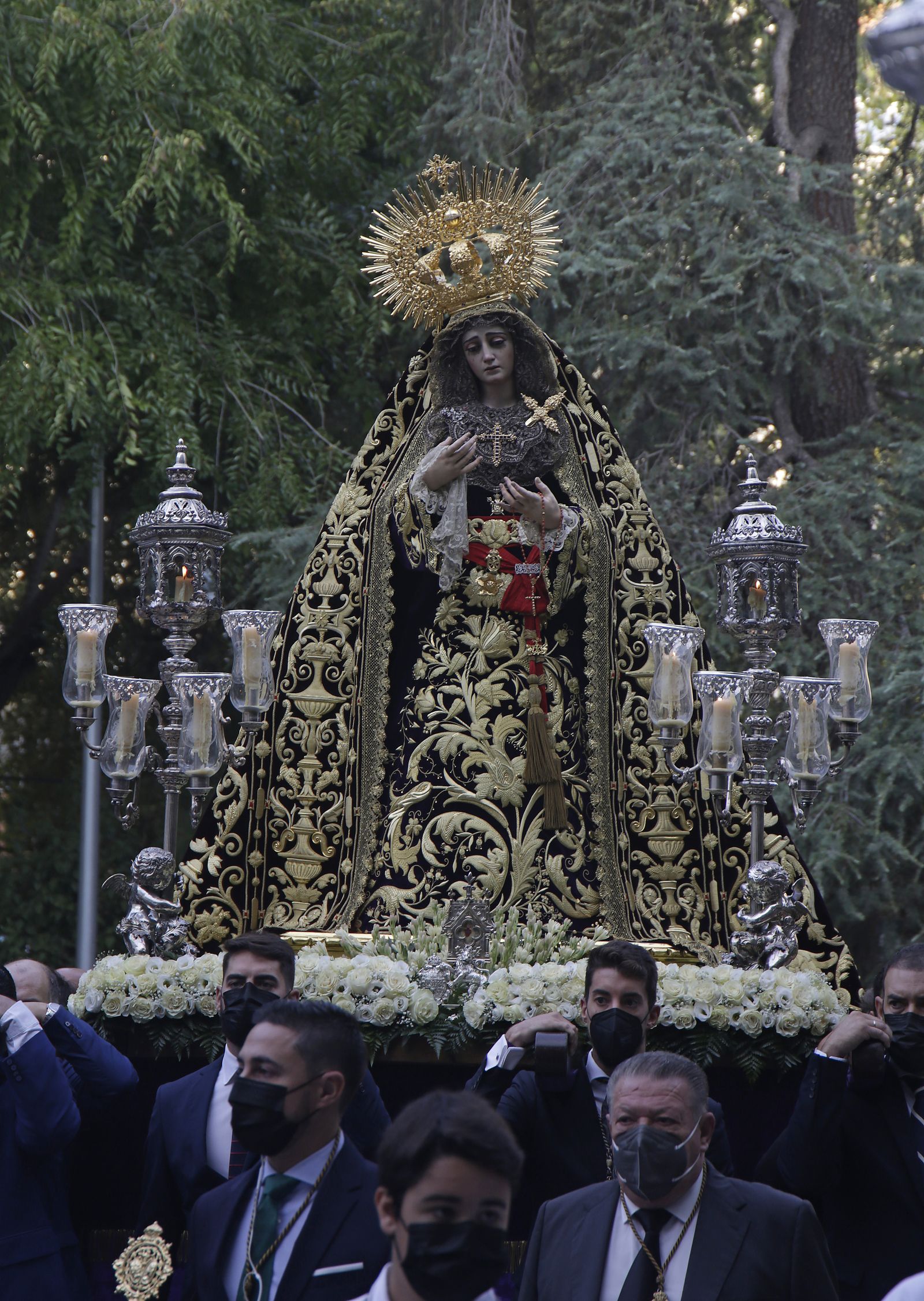 Virgen de la Victoria en el Rosario de la Aurora