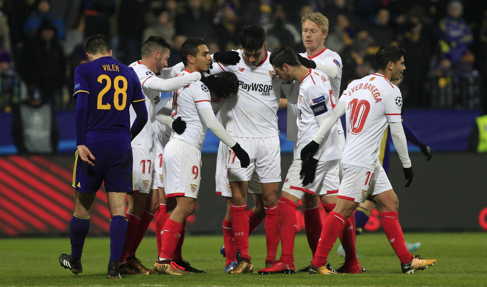 El Maribor-Sevilla FC, en imágenes