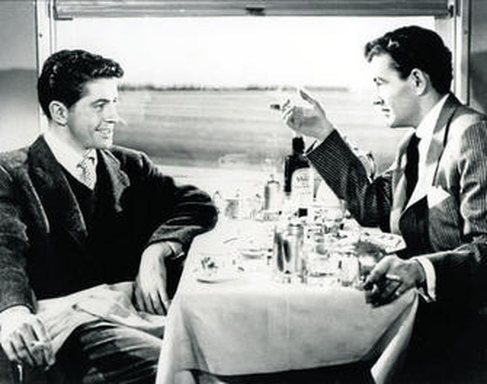 Un fotograma de la adaptación que Alfred Hitchcock realizó de la novela de Highsmith.