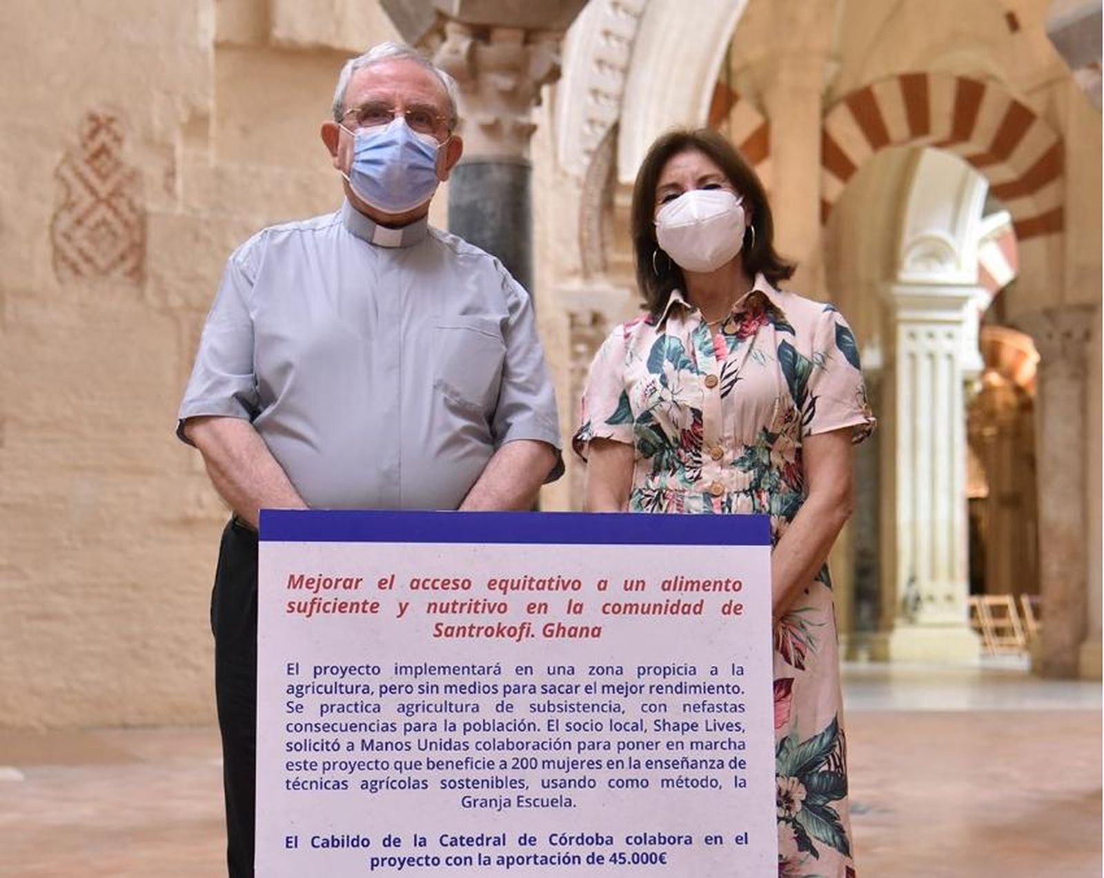 Colaboración del Cabildo de Córdoba con Manos Unidas en los interiores de la Mezquita.