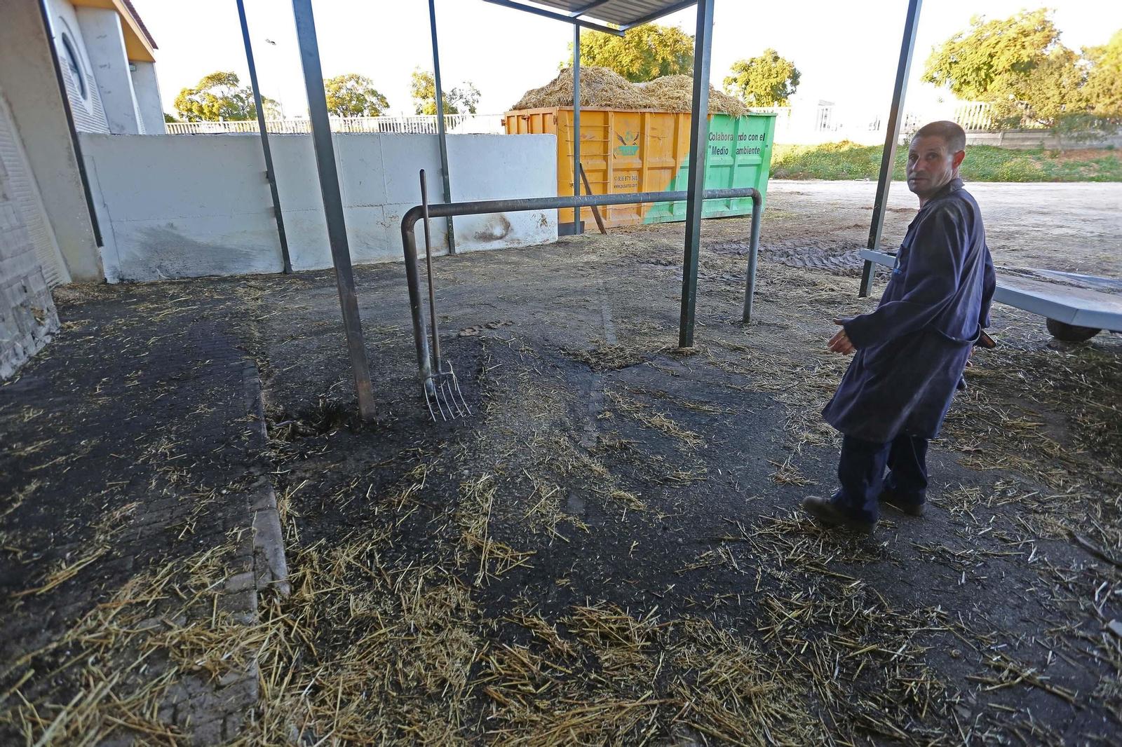 Incendio en el Centro Hípico de Chapín