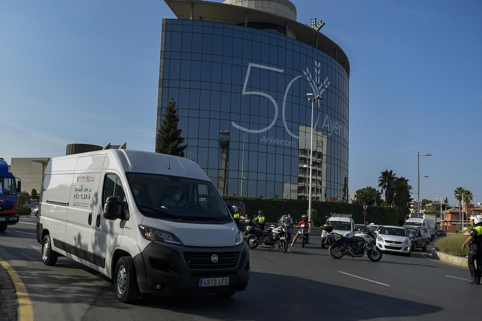 Fotos: El turismo se manifiesta en Granada