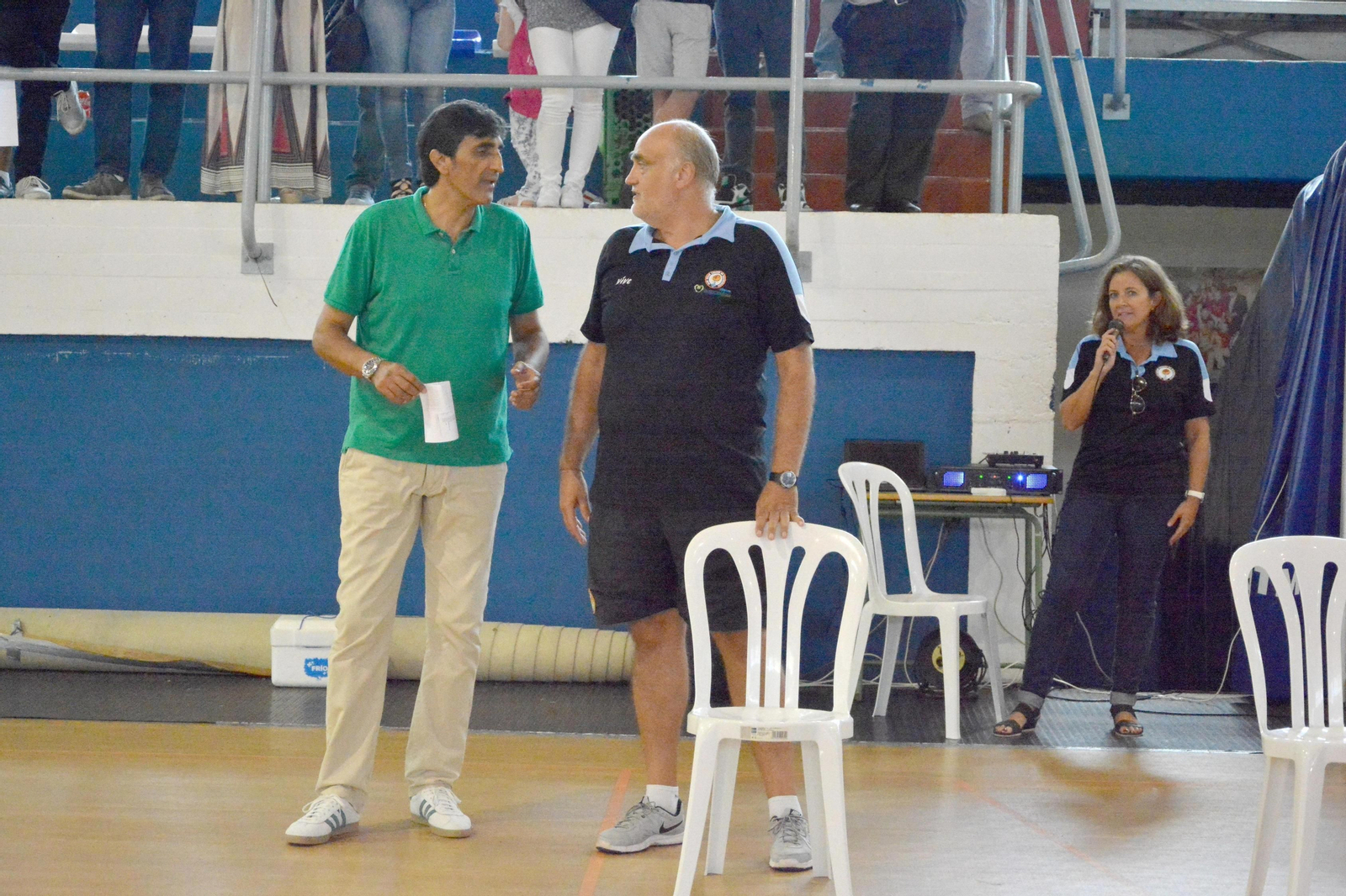 Javier Vidal, en el pabellón de La Línea