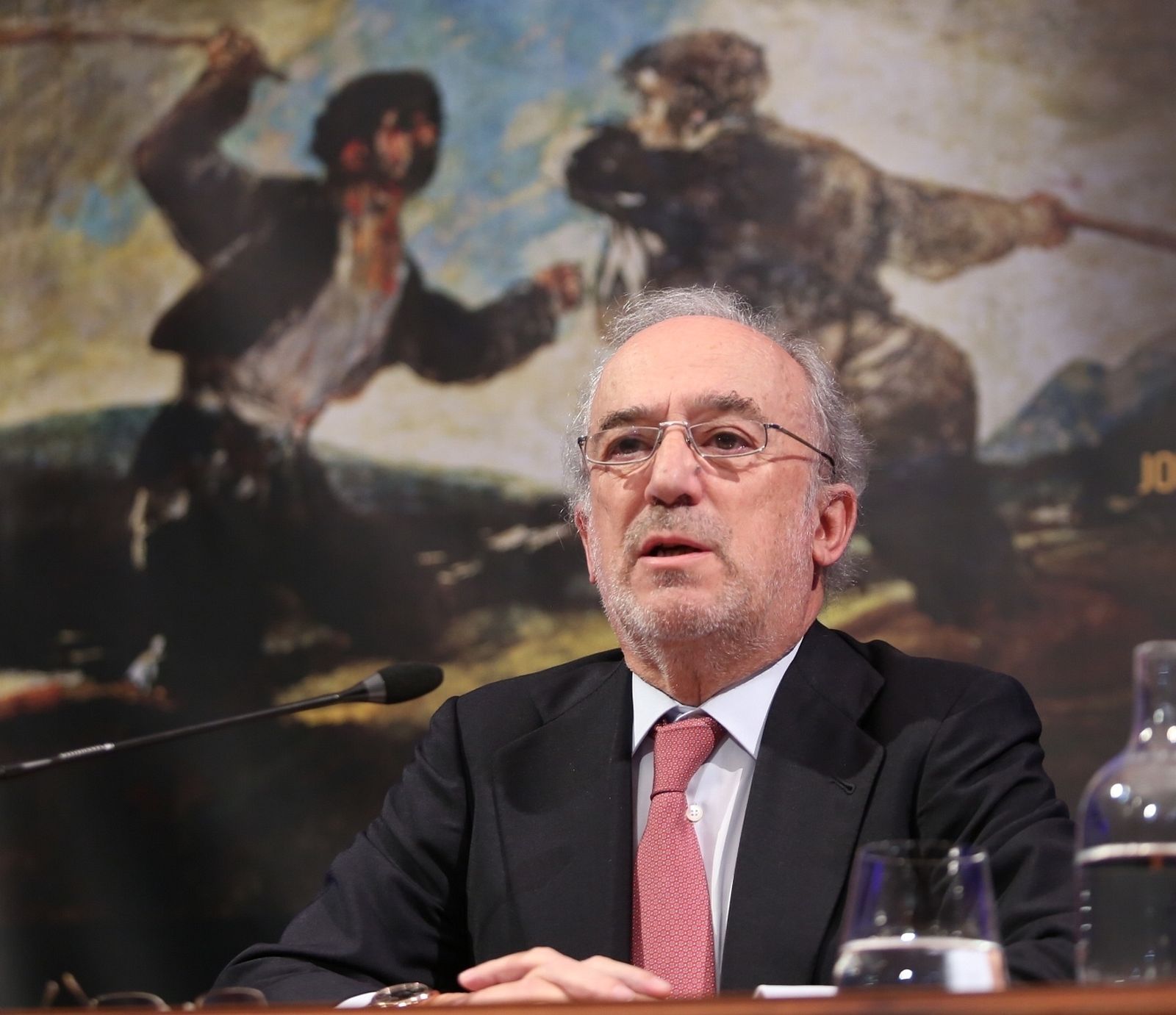 El catedrático de Derecho y miembro de la RAE Santiago Muñoz Machado, ayer en la Fundación Cajasol.