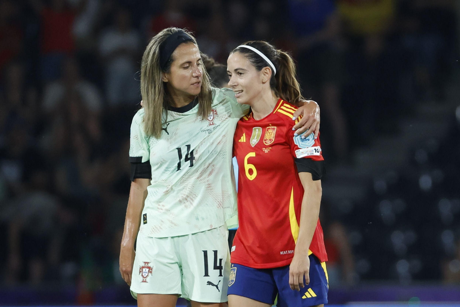 Las fotos del España - Portugal en la Eurocopa femenina