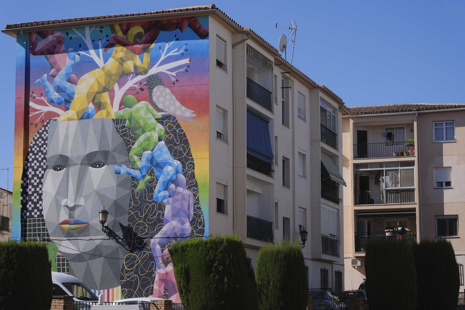 Creación realizada por Okuda junto a la avenida de Málaga.