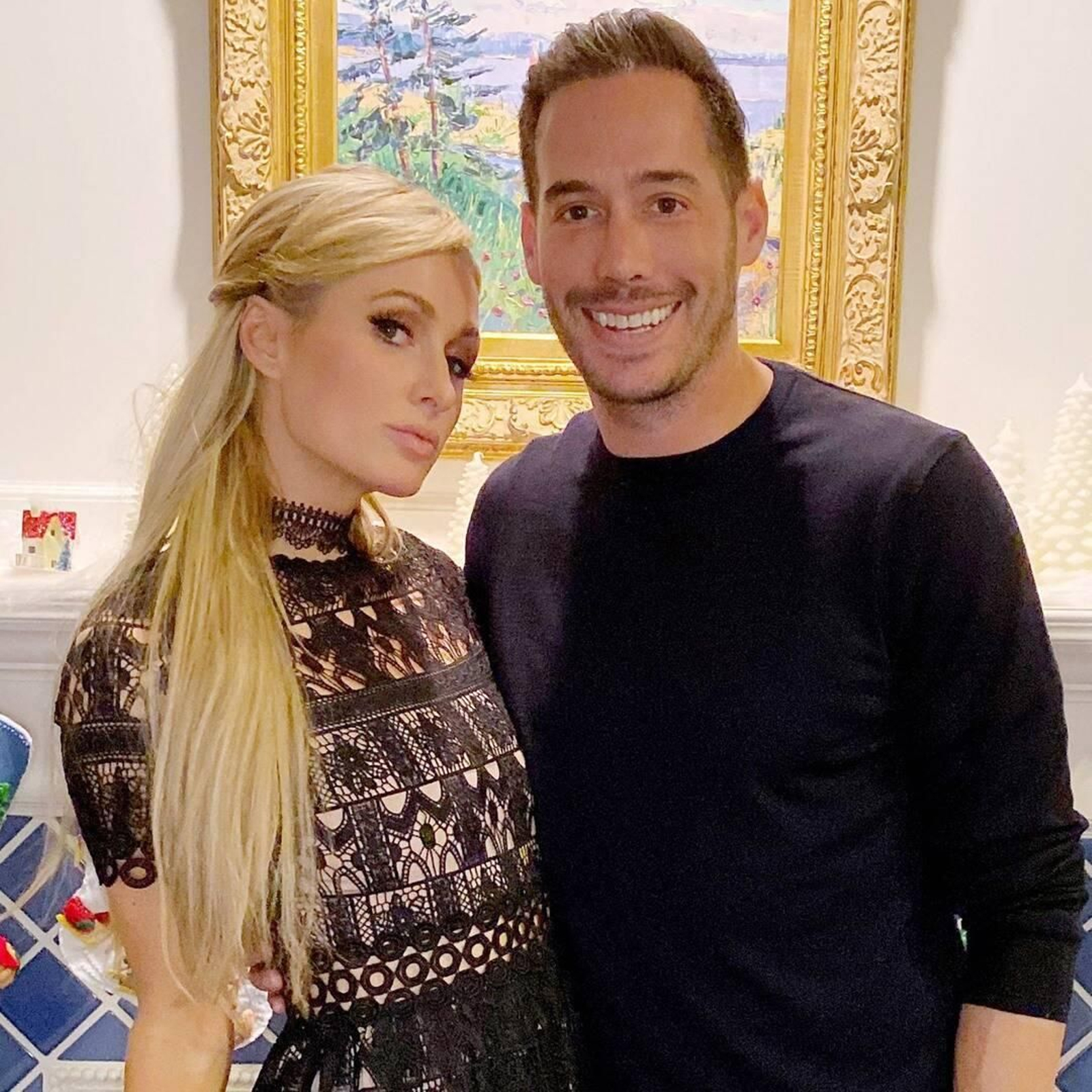 Paris Hilton con su ya marido, el empresario Carter Reum.