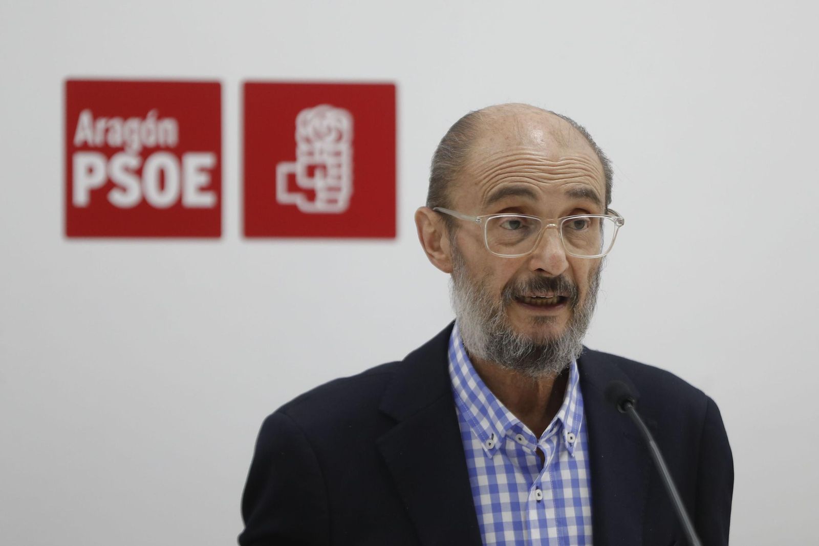 Javier Lambán, secretario general del PSOE de Aragón