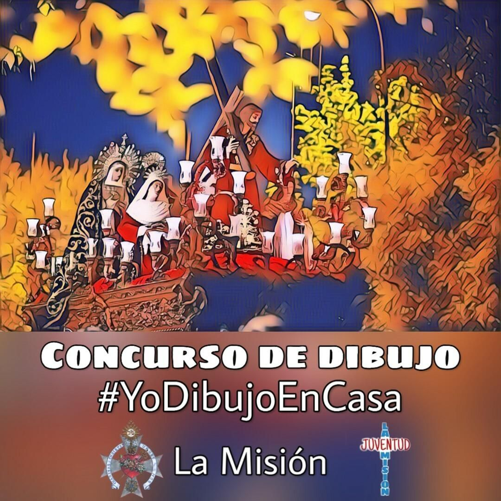 Cartel del concurso de dibujo de la Hermandad de la Misión.