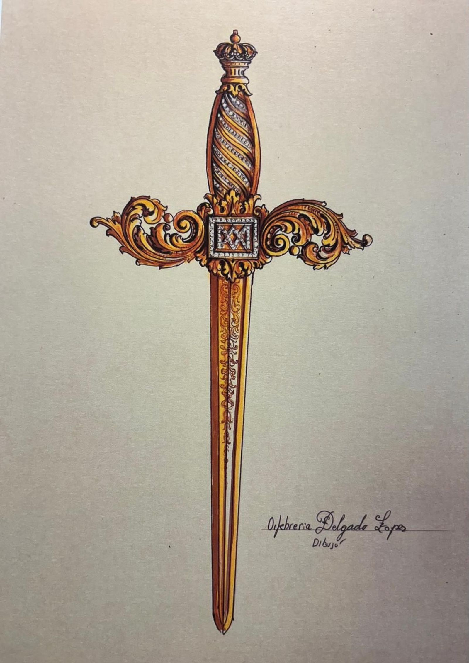 Diseño del nuevo puñal para la Piedad