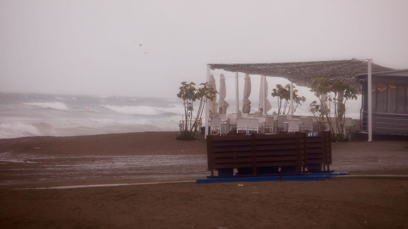 Fuertes rachas de viento en la Costa de Málaga