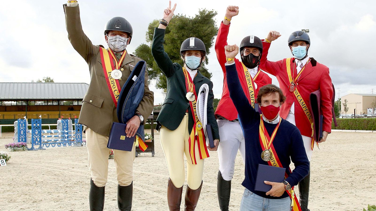 El equipo Madrid Azul de la infanta doña Elena, logró la medalla de oro.