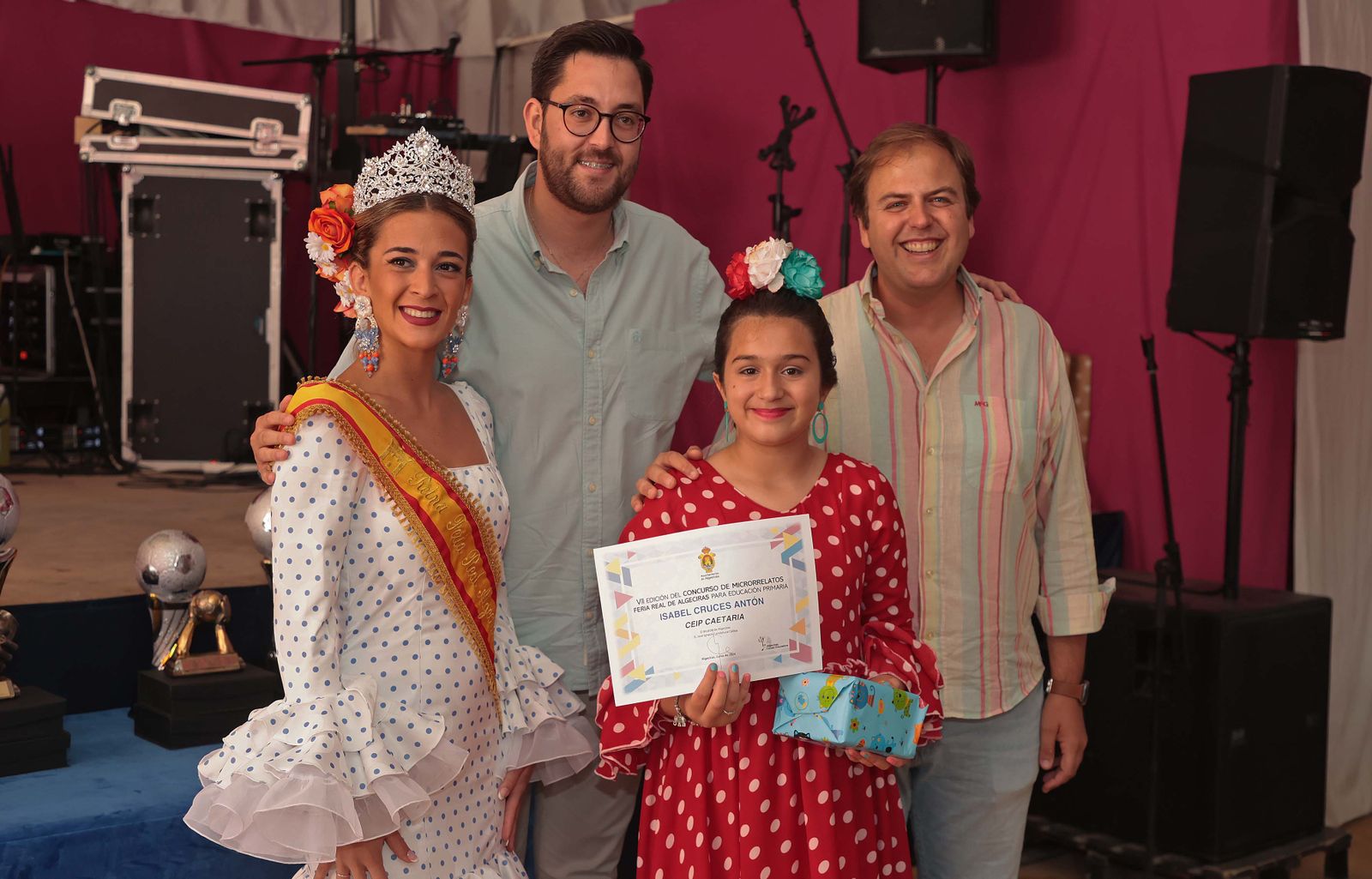 Fotos de los actos de entrega de premios en la caseta municipal de la Feria Real de Algeciras 2024