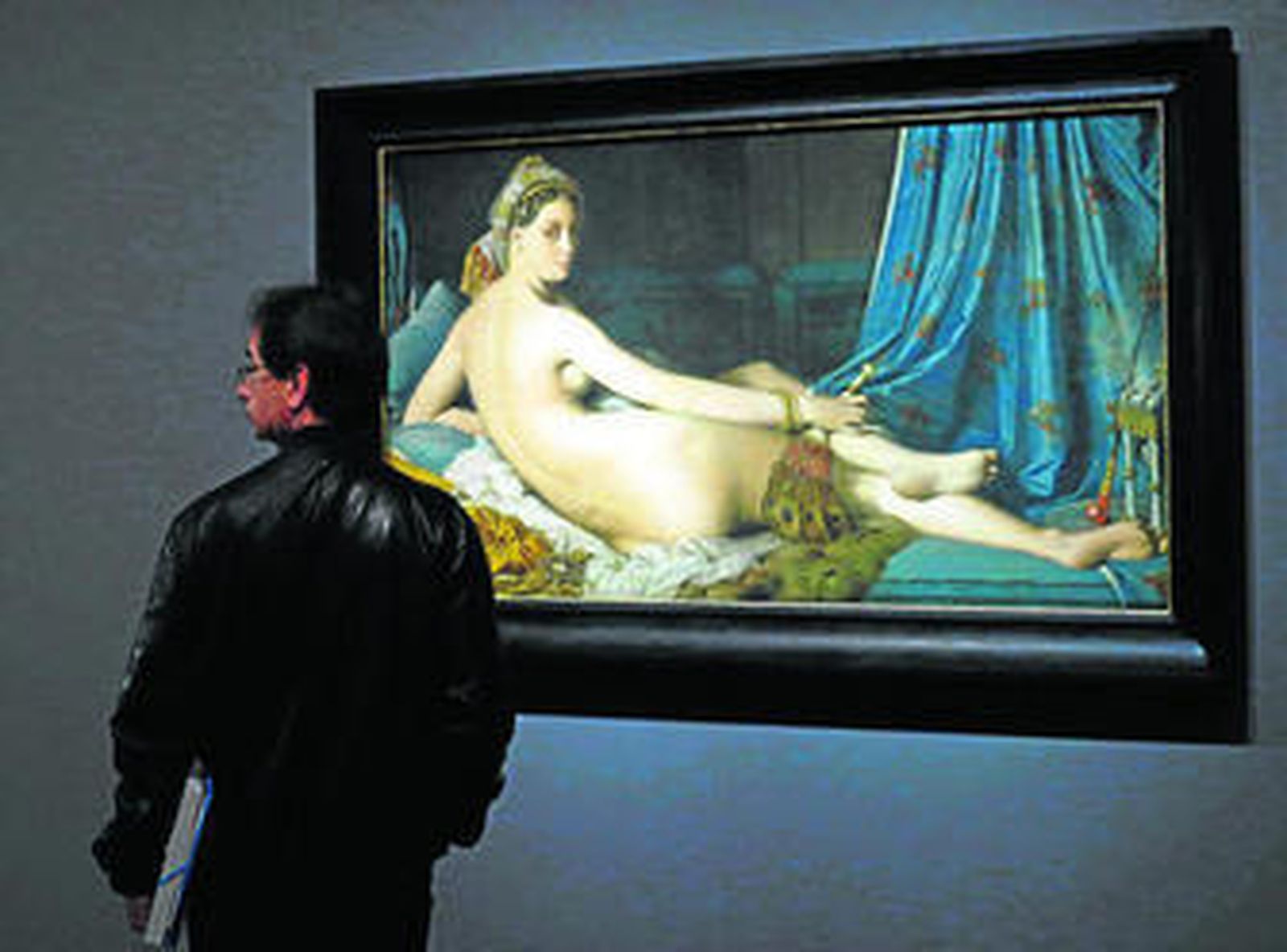 1. 'La gran odalisca', 1814. Musée du Louvre. 2. 'Louis-François Bertin', conocido como 'El señor Bertin', 1832. París, Musée du Louvre. 3. 'Ruggiero libera a Angélica', 1819. París, Musée du Louvre. 4. El célebre tondo 'El baño turco', 1862, mide 108 cm. de diámetro. Musée du Louvre. 5. 'La condesa d'Haussonville', 1845, The Frick Collection, Nueva York.