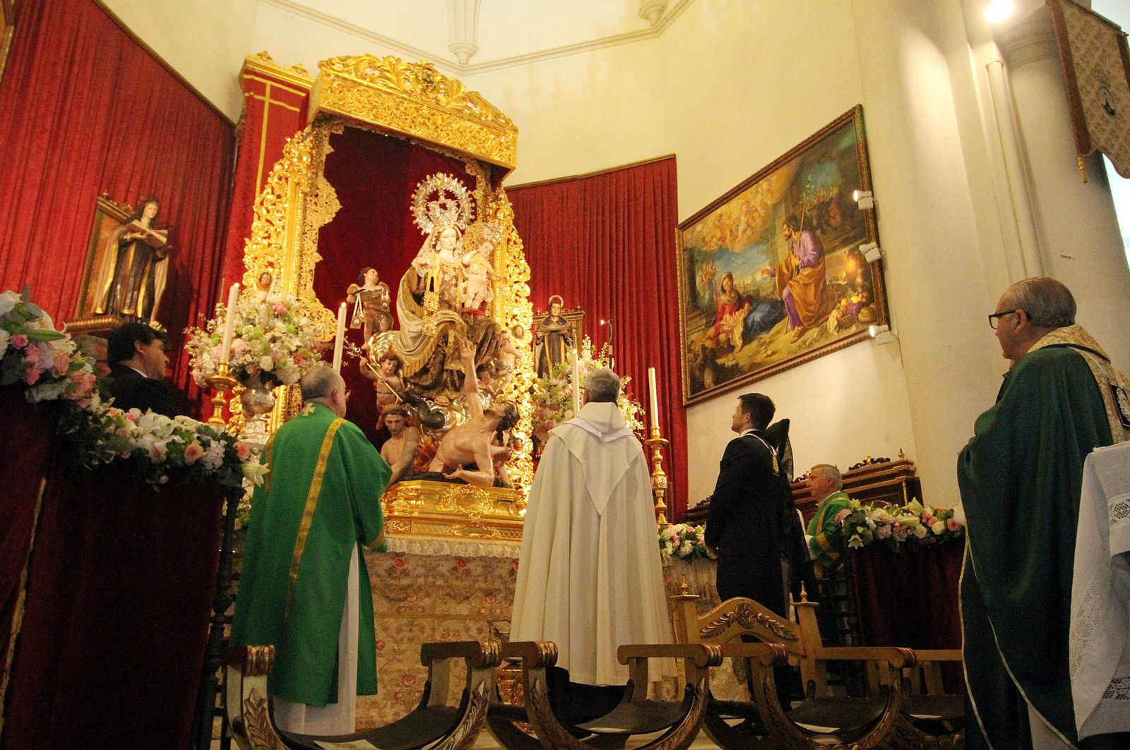 Imágenes de la bendición de la Virgen del Carmen