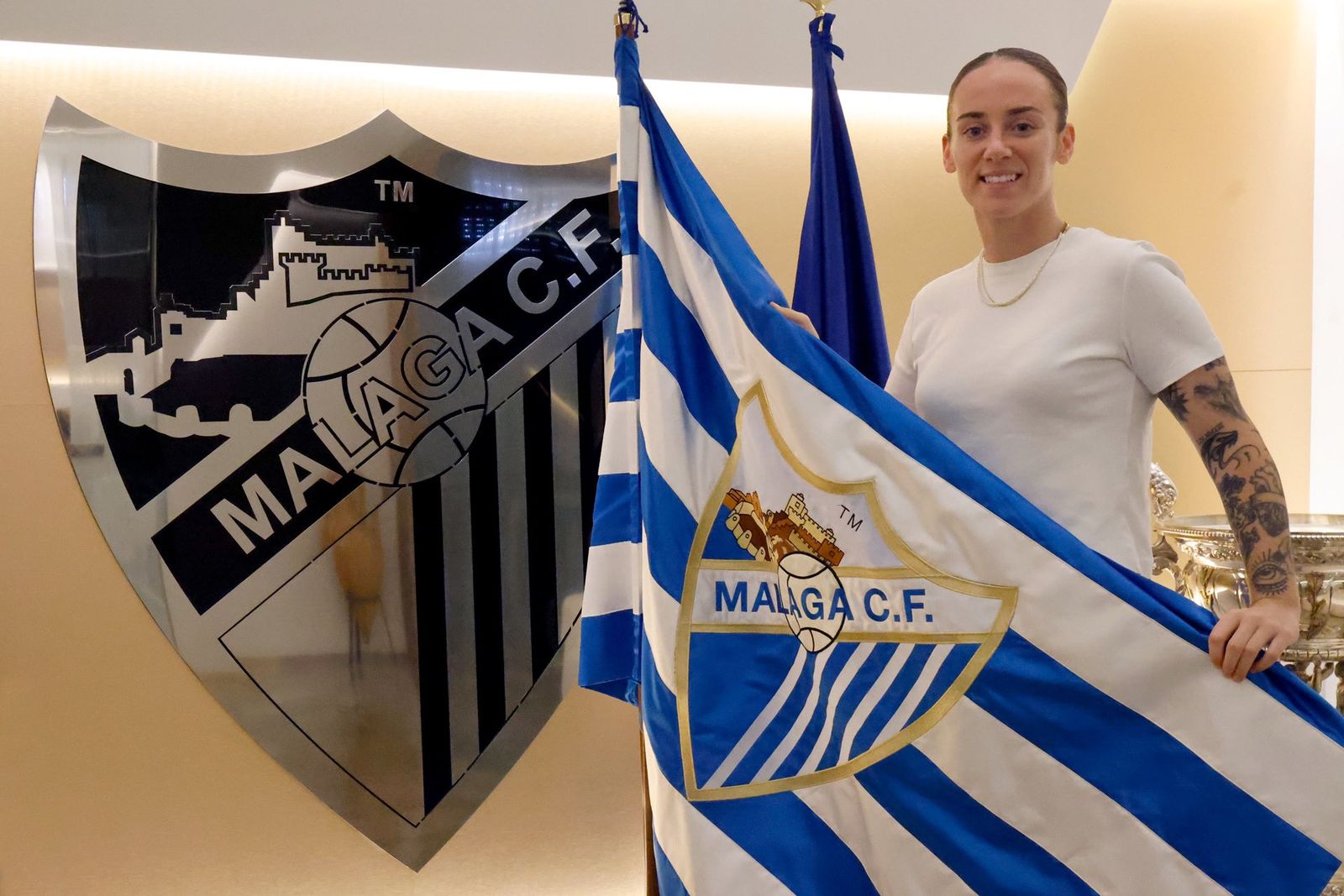 Andrea Ríos defenderá la portería blanquiazul una temporada más