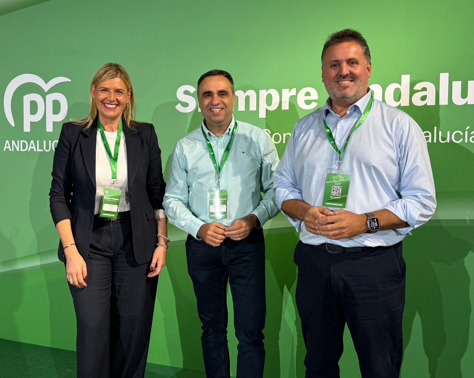 De izquierda a derecha:  Inmaculada Hernández, Francis Rodríguez y Manuel Francisco García