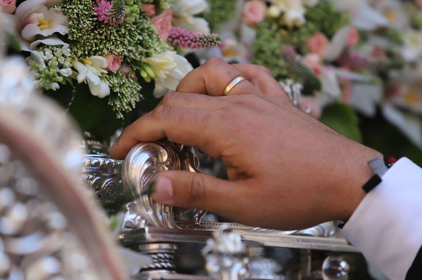 Imágenes de la procesión de la hermandad de la Lanzada de Huelva